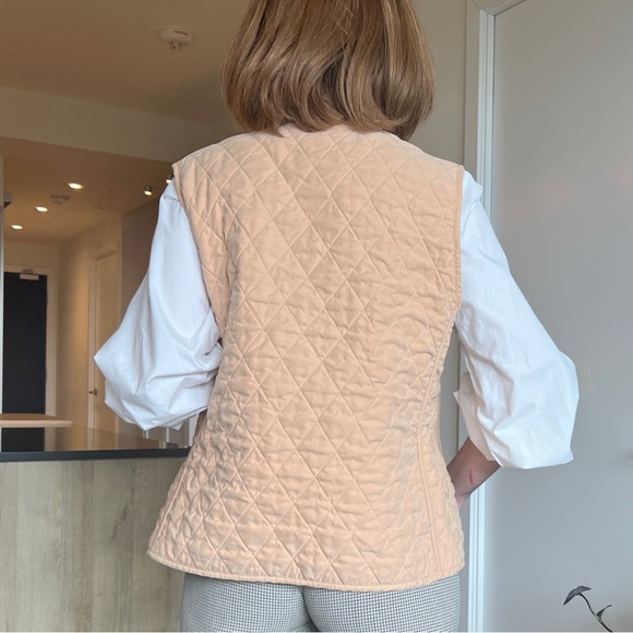 Vintage Van Heusen Fleece Lined Vest in Peachy Tan Sz:L - Picture 3 of 10